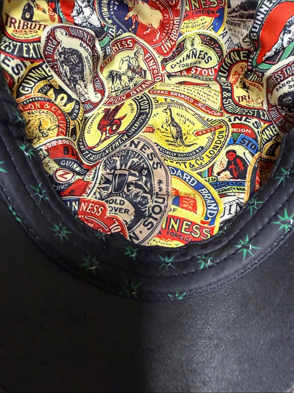 Guinness Boston Scally Flat Cap in Black, Tan & Green - Classic Men's Hat - Picture 4 of 8